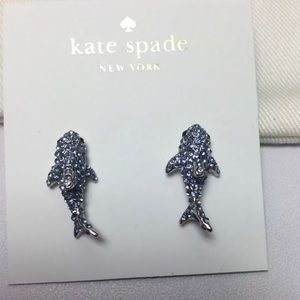 NWT KATE SPADE California Dreaming shark studs